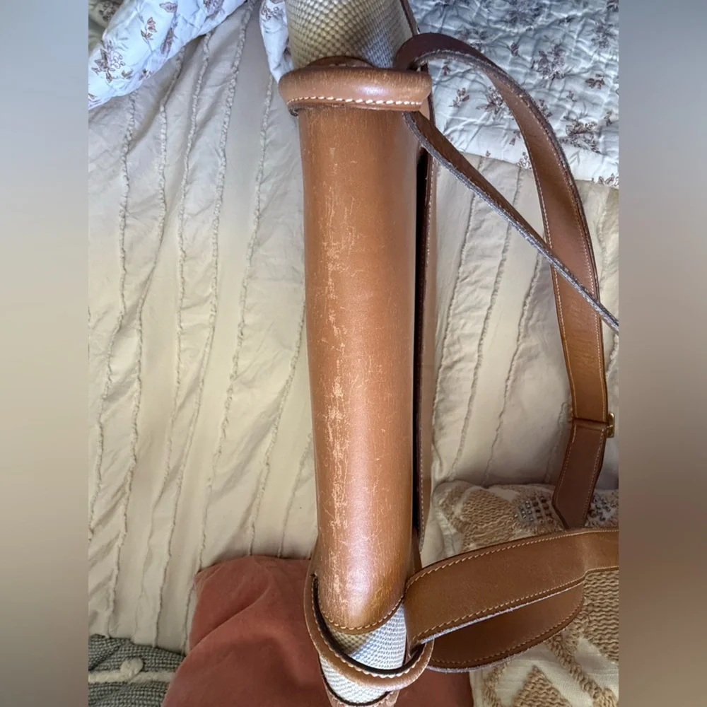 Hermes Barenia Toile With Horse Bit Buckle - Picture 5 of 16